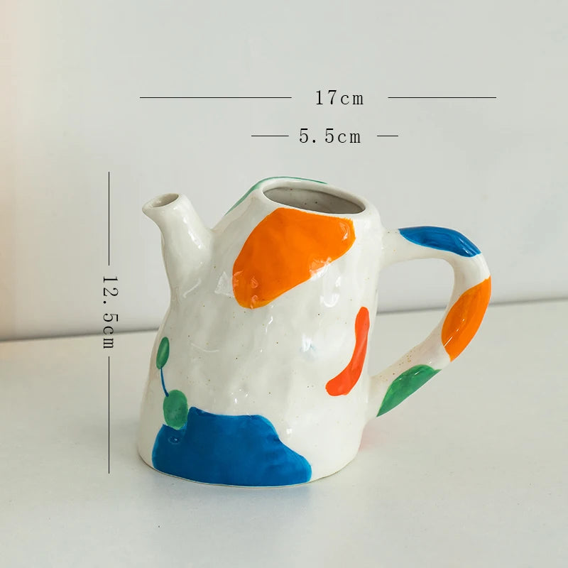 Aesthetic Ceramique Blanc Vase Rustic Kawaii Modern Minimalist Vase Bedroom Ornaments Vasi Per Fiori Home Decoration Living Room